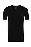 Slim Fit O Yaka Lacivert Erkek Tişört