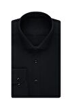 Süvari Slim Fit Siyah Erkek Gömlek