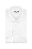 Süvari Slim Fit Armür Desenli Beyaz Erkek Gömlek