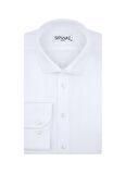 Süvari Gm2024700291 Klasik Yaka Slim Fit Armürlü Mavi Erkek Gömlek