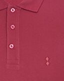 Süvari Dar Kalıp Polo Yaka Pembe  Erkek Tişört