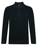 Süvari Rahat Kalıp Polo Yaka Selanik Desen Cep Det