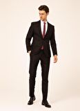 Süvari Normal Bel Slim Fit Siyah Erkek Takım Elbise TK1000600229