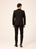 Süvari Normal Bel Slim Fit Siyah Erkek Takım Elbise TK1000600229