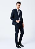 Süvari Normal Bel Slim Fit Mavi Erkek Takım Elbise TK1000600230