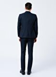 Süvari Normal Bel Slim Fit Mavi Erkek Takım Elbise TK1000600230