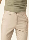 Süvari Normal Bel Normal Paça Regular Fit Bej Erkek Pantolon PN2020500490