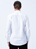 Süvari Regular Fit Klasik Yaka Düz Beyaz Erkek Gömlek GM1001400229