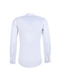 Süvari Slim Fit Klasik Yaka Armürlü Beyaz Erkek Gömlek GM2024700339