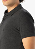 Süvari Polo Yaka Armürlü Siyah Erkek T-Shirt Ts1014000267