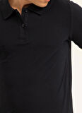 Süvari Polo Yaka Armürlü Lacivert Erkek T-Shirt TS1014000268