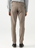 Süvari Normal Bel Normal Paça Slim Fit Bej Erkek Pantolon Pn2020500517