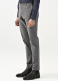 Süvari Normal Bel Normal Paça Slim Fit Gri Erkek Pantolon Pn2020500517