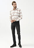 Süvari Normal Bel Normal Paça Slim Fit Gri Erkek Pantolon Pn2016600113