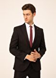 Süvari Normal Bel Slim Fit Siyah Erkek Takım Elbise Tk1000600242