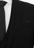 Süvari Normal Bel Slim Fit Siyah Erkek Takım Elbise TK1020000241