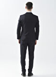 Süvari Normal Bel Slim Fit Lacivert Erkek Takım Elbise Tk1020000243