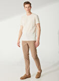 Süvari Normal Bel Normal Paça Slim Fit Bej Erkek Pantolon Pn2020500527