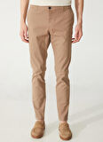 Süvari Normal Bel Normal Paça Slim Fit Bej Erkek Pantolon Pn2020500527