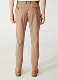 Süvari Normal Bel Normal Paça Slim Fit Bej Erkek Pantolon Pn2020500527