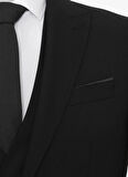 Süvari Normal Bel Slim Fit Siyah Erkek Takım Elbise Tk1020200160