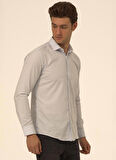 Süvari Mavi - Buz Erkek Slim Fit Gömlek GM1007100520