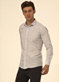 Süvari Mavi - Buz Erkek Slim Fit Gömlek GM1007100520