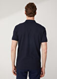 Süvari Polo Yaka Armürlü Lacivert Erkek T-Shirt Ts1014000271