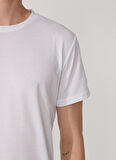 Süvari O Yaka Armürlü Beyaz Erkek T-Shirt TS1014000278