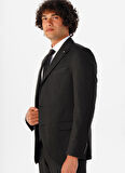 Süvari Normal Bel Slim Fit Siyah Erkek Takım Elbise TK1020000259