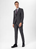 Süvari Normal Bel Slim Fit Siyah Erkek Takım Elbise TK1006900261