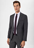 Süvari Normal Bel Slim Fit Siyah Erkek Takım Elbise TK1006900261