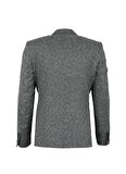 Süvari Slim Fit Siyah Erkek Armürlü Ceket CT2004800240