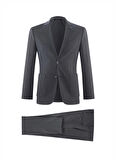 Süvari Normal Bel Slim Fit Siyah Erkek Takım Elbise TK1006900268