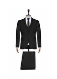 Süvari Normal Bel Slim Fit Siyah Erkek Takım Elbise TK1001100125
