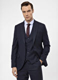 Süvari Normal Bel Slim Fit Lacivert Erkek Takım Elbise TK1020000280