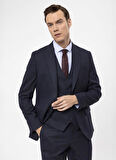 Süvari Normal Bel Slim Fit Lacivert Erkek Takım Elbise TK1020000280