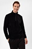 Süvari Kapişonlu Yaka Regular Kalıp Düz Sweatshirt
