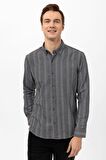 Köşeli Manşet Slimfit Düz Gömlek GM2008100107