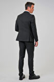 Slimfit Desenli Takım Elbise
