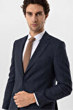 Slimfit Desenli Takım Elbise