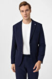 Slimfit Desenli Takım Elbise