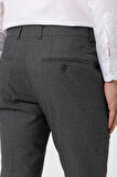 Slim Kalıp Desenli Pantolon