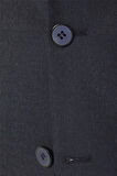 Lacivert Slim Fit Desenli Sivri Yaka 6 Drop Klasik Takım Elbise