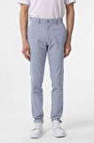 Mavi Slim Fit Armürlü Kanvas Pantolon