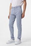 Mavi Slim Fit Armürlü Kanvas Pantolon