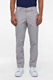 Gri Regular Armürlü Pantolon