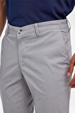 Gri Regular Armürlü Pantolon