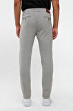 Gri Slim Desenli Pantolon