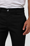 Siyah Slim Desenli Pantolon